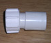 OVERFLOW SYSTEM STRAIGHT ADAPTOR SOLVENT WHITE PUSH-FIT