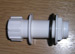 OVERFLOW SYSTEM - STRAIGHT TANK CONNECTOR SOLVENT WHITE PUSH-FIT