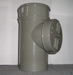 110MM SHORT ACCESS PIPE - SINGLE SOCKET (SOLVENT GREY)