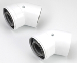 Ideal Independent 45° Flue Elbow (Pair) 203131 Ideal Independent 45° Flue Elbow (Pair) 203131