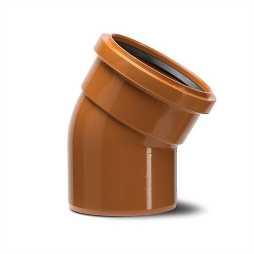 Polypipe Underground Drainage 110mm 45° Bend Single Socket - UG404