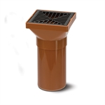 4 Underground Square Hopper Spigot End 140mm Inc Square PP Grid 4 Underground Square Hopper Spigot End 140mm Inc Square PP Grid