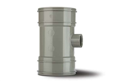 Polypipe 4in/110mm Single Boss Pipe Double Socket 32mm - BP420