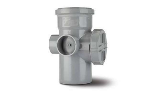 Polypipe Access Pipe (Single Socket) 3 Boss - 4"/110mm - SA43
