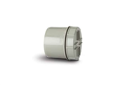 Polypipe Screwed Access Cap 4in/110mm Spigot Tail Plug - SA62SG