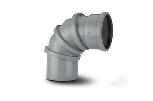 Polypipe Adjustable Bend 0-90° Polypropylene (Ring Seal/Spigot) 4"/110mm SAB90