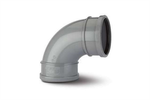 Polypipe Double Socket Bend 4"/110mm - 92 1/2° - SB417