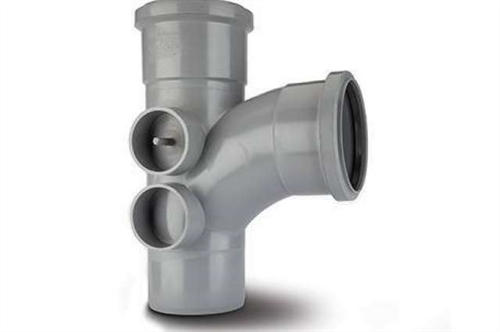 Polypipe Single Branch 92 1/2° Equal (4 Boss) 4"/110mm - ST414