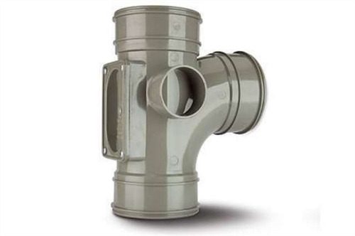 Polypipe 4in/110mm  Access Branch Triple Socket  92½° - SWA09SG