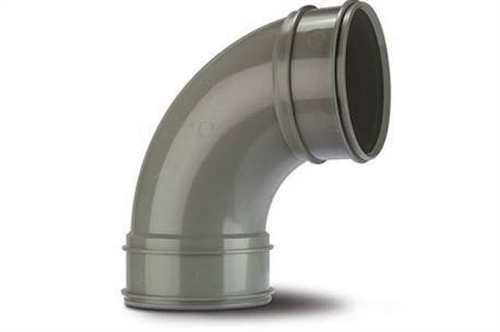 Polypipe Double Socket Bend 3in/82mm 92½° Solvent - SWB71SG