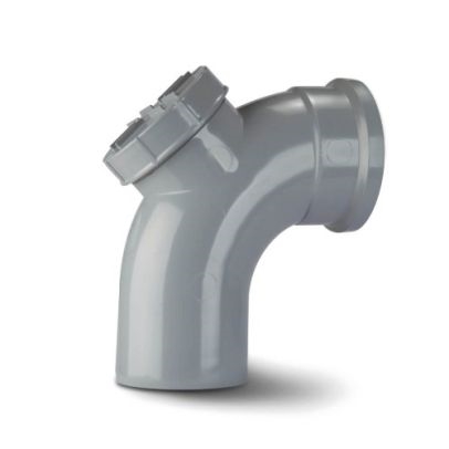 Polypipe Access Bend 92 1/2° Single Socket- 4"/110mm - SB413