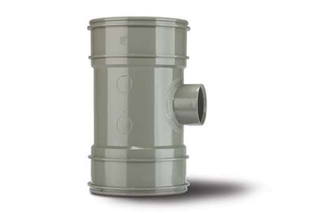 Polypipe 4in/110mm Single Boss Pipe Double Socket 40mm - BP422