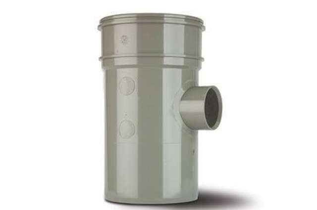 Polypipe 4in/110mm Single Boss Pipe Single Socket 40mm - BP423