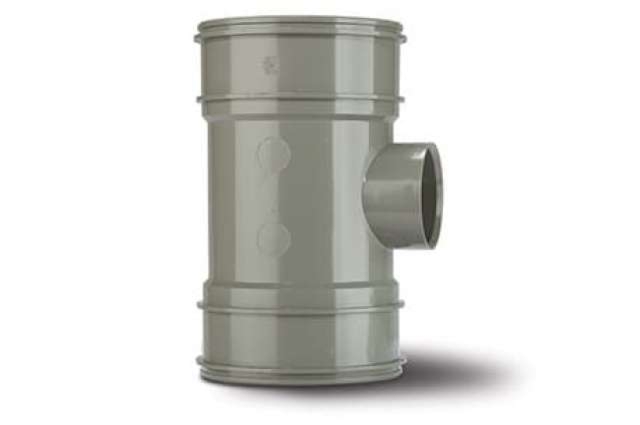 Polypipe 4in/110mm Single Boss Pipe Double Socket 50mm - BP424