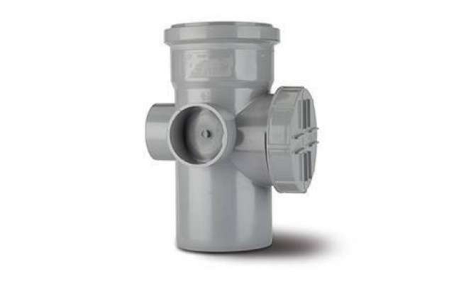 Polypipe Access Pipe (Single Socket) 3 Boss - 4"/110mm - SA43
