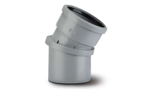Polypipe Adjustable Bend 0-30° Polypropylene (Ring Seal/Spigot) 4"/110mm - SAB30