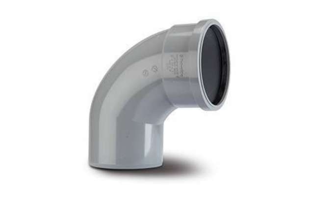 Polypipe Single Socket Bend 4"/110mm - 92 1/2° - SB409