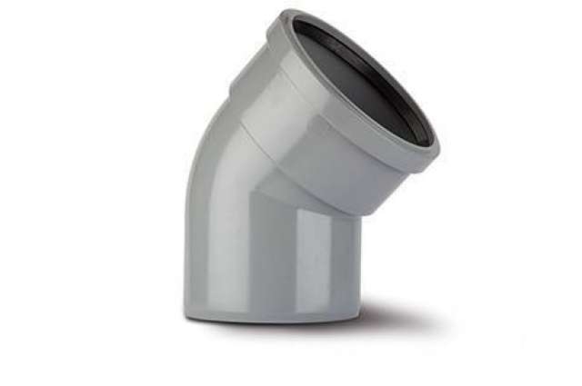 Polypipe Single Socket Bend 4"/110mm - 135° - SB412