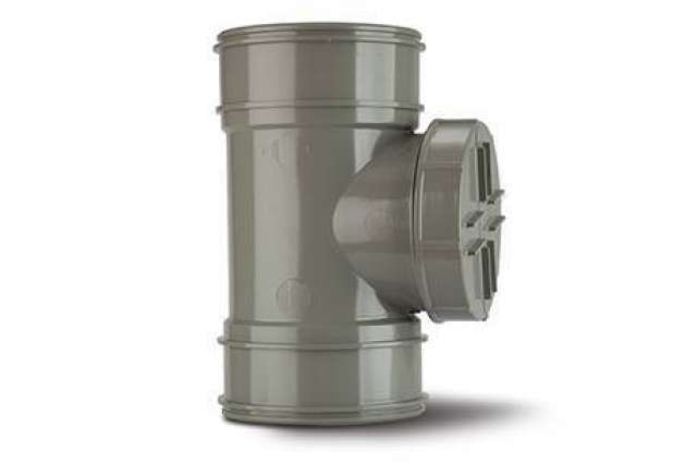 Polypipe Short Access Pipe 4in/110mm Double Socket - SWA44