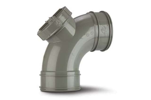 Polypipe 4in/110mm Access Bend  92½° Double Socket - SWA87