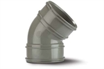 Polypipe Double Socket Bend 3in82mm 135 Solvent - SWB48 Polypipe Double Socket Bend 3in82mm 135 Solvent - SWB48