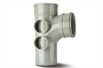 Polypipe Single Branch 4in110mm 92 4 Boss Double Socket Solvent - SWT28 Polypipe Single Branch 4in110mm 92 4 Boss Double Socket Solvent - SWT28