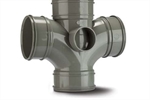 Polypipe Double Branch 4in110mm 87 only use in the vertical position Four Socket - SWU424 Polypipe Double Branch 4in110mm 87 only use in the vertical position Four Socket - SWU424