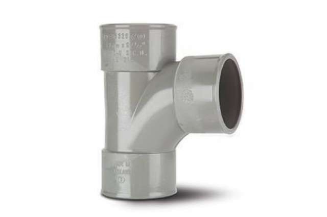 Polypipe 50mm Swept Tee 92½° - MU316