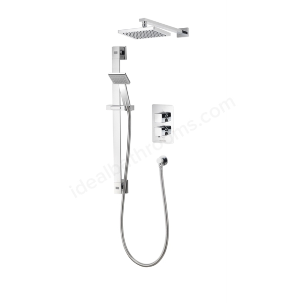 Aqualisa AQ Double Concealed Mixer Square - AQSQDCV2