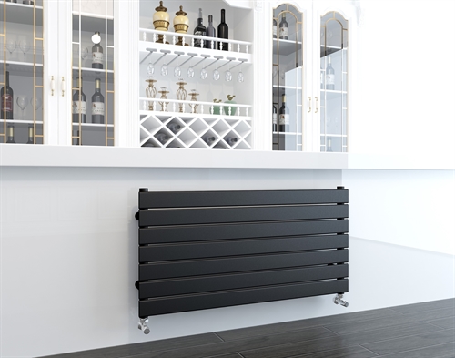 Bedford 550x1000 Flat Profile Steel Horizontal Radiator Type 10 Anthracite