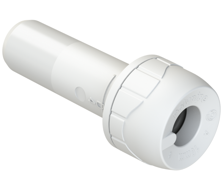 Polyplumb Enhanced White 15mm x 10mm Socket Reducer PB1815EW