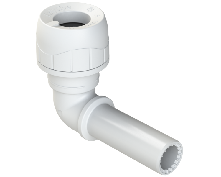 Polyplumb Enhanced White 22mm Elbow PB1022EW