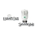 Valencia VTL120 15mm  Straight TRV and Lockshield Pack - VTL120-15S