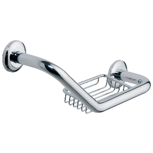 Comfort 'L' Grab Rail & Basket
