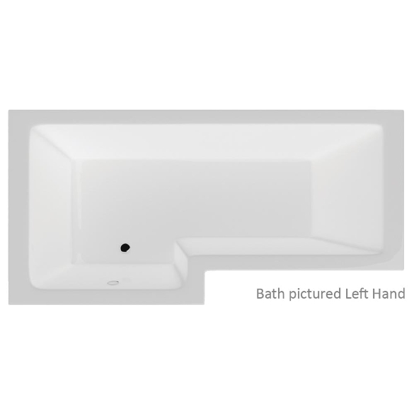 Vermont Shower Bath with Option 1 Whirlpool - 1700 x 700mm (850 max)