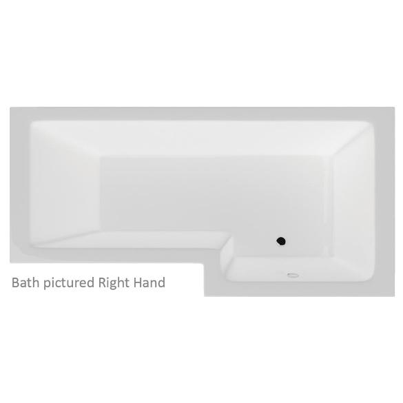 Vermont Shower Bath with Option 1 Whirlpool - 1700 x 700mm (850 max)