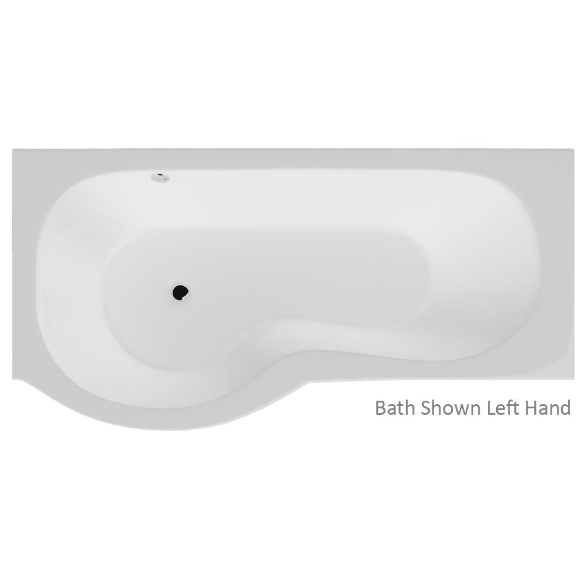 California Shower Bath with Option 1 Whirlpool - 1700 x 700mm (850 max)
