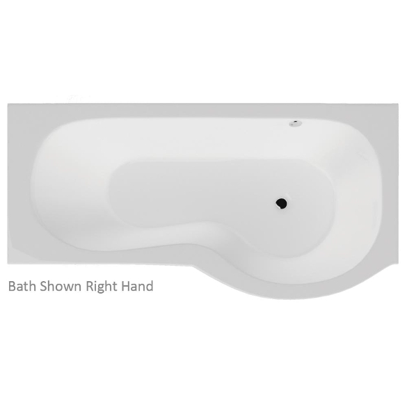 California Shower Bath with Option 1 Whirlpool - 1700 x 700mm (850 max)