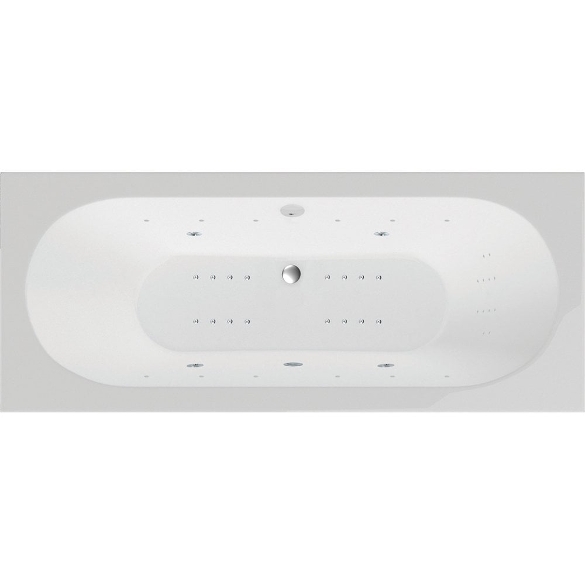 Alaska Bath with Option 6 Whirlpool - 1700 x 700mm to 1800 x 800mm