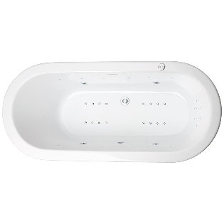 Grosvenor Freestanding Bath with Option 6 Whirlpool - 1700 x 750mm