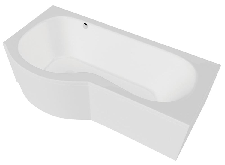 California 'P' shaped Shower Bath Only (Standard & Superspec) - 1500 & 1700mm