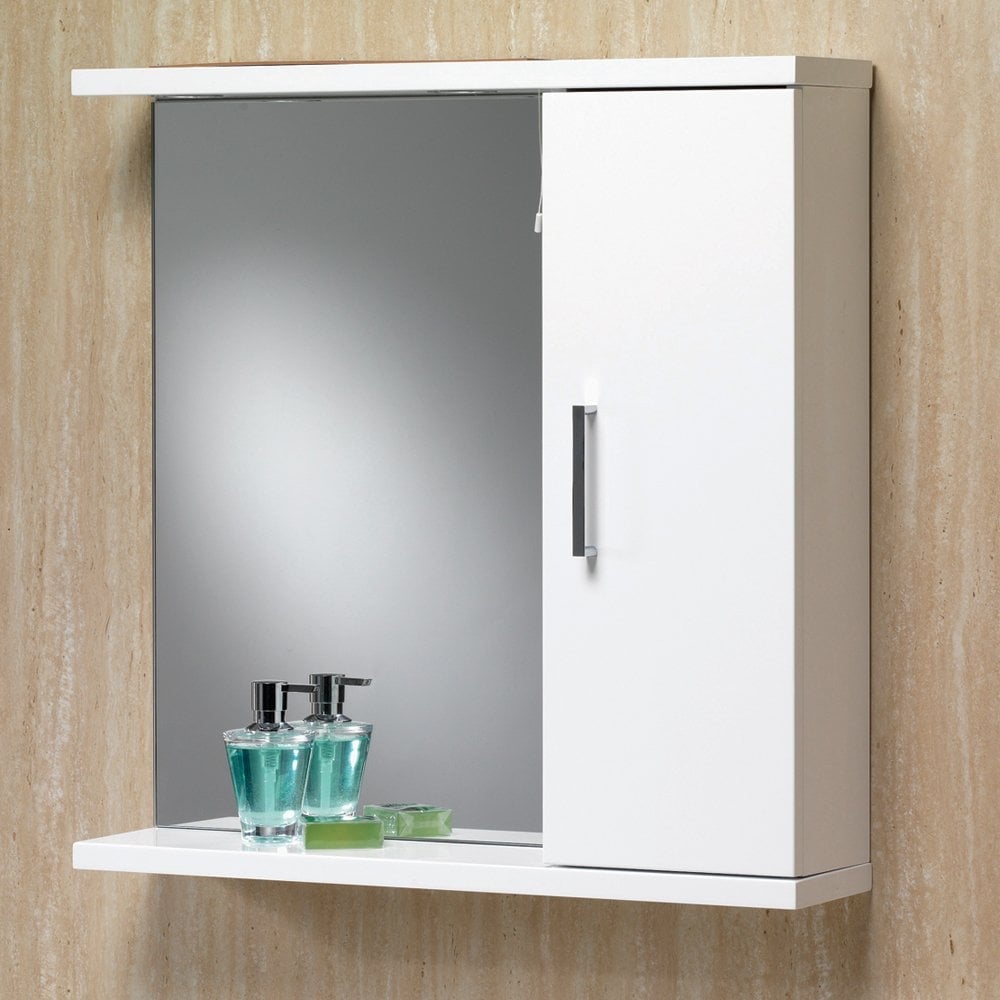 Richmond Mirror With Cabinet Shelf Light 650mm To 1050mm