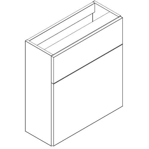 Q-Line 500mm & 600mm WC Base Unit - Slimline 245mm Depth