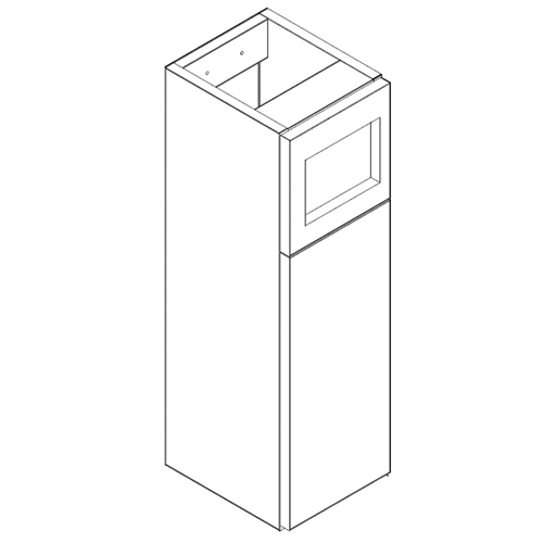 Q-Line 200mm Base Unit including Toilet Roll Holder - Slimline 245mm Depth