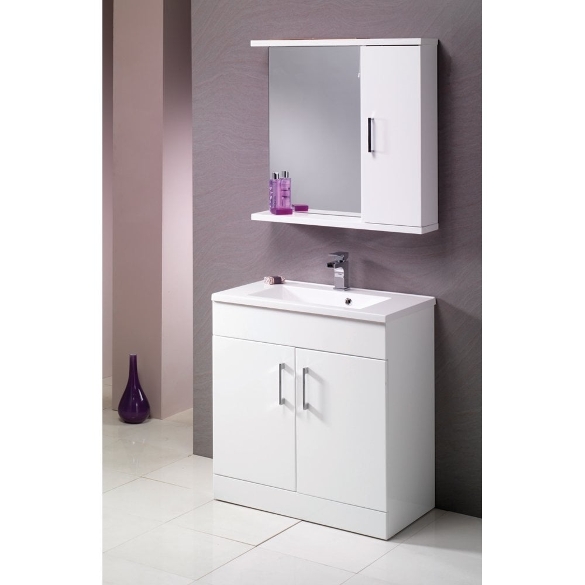 Monica 500mm - 900mm Base Units & Basin - Gloss White