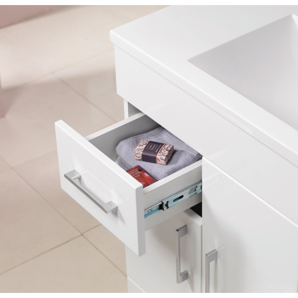 Monica 500mm - 900mm Base Units & Basin - Gloss White