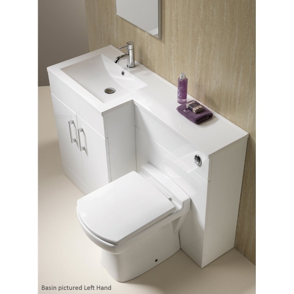 Monica 1000mm & 1200mm 1-Piece Combinations - Gloss White