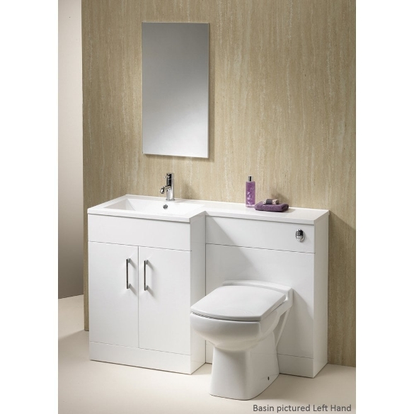 Monica 1000mm & 1200mm 1-Piece Combinations - Gloss White
