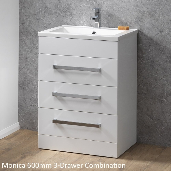Monica 500mm & 600mm Floorstanding Unit with Drawers