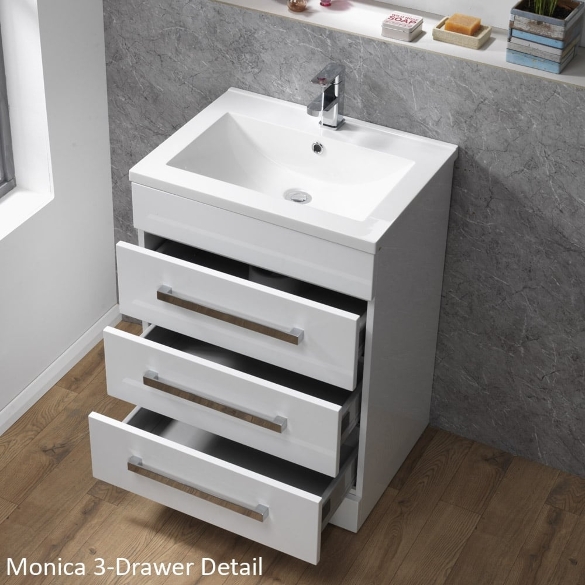 Monica 500mm & 600mm Floorstanding Unit with Drawers